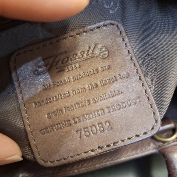 Vintage 1954 Fossil Butter Leather Shoulder Bag 75082 Brown Mini Purse - Picture 8 of 10